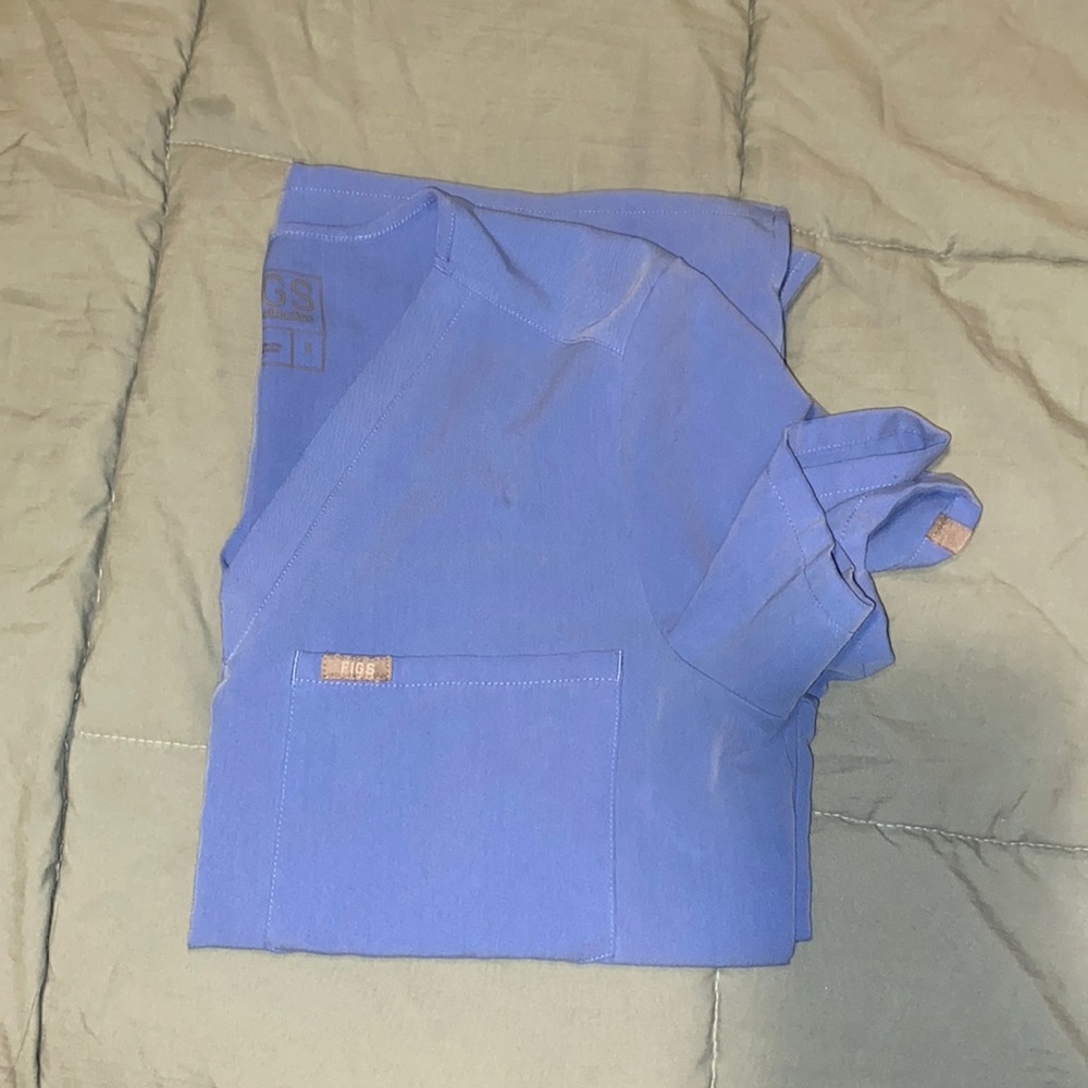 FIGS Ceil Blue Catarina Scrub Top